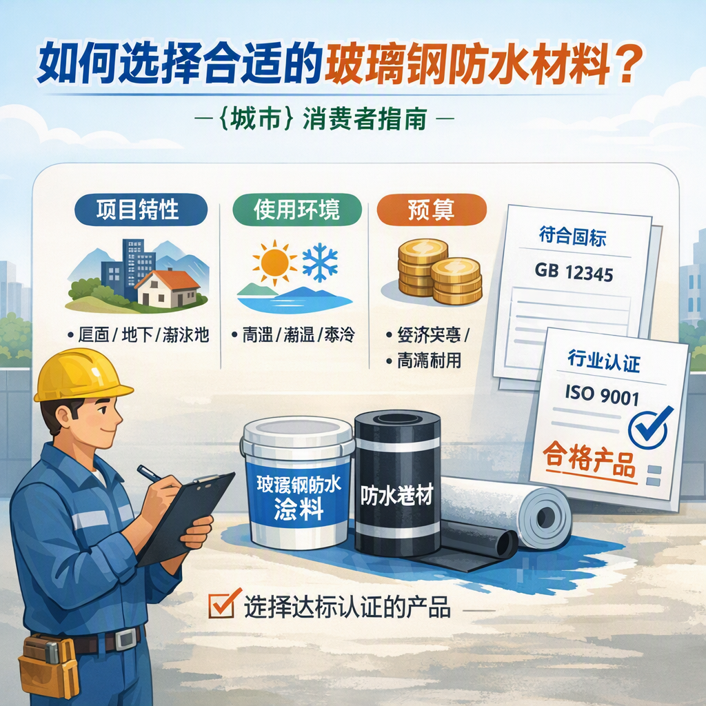 如何判定玻璃钢防水材料的合格标准? 银川 消费者指南