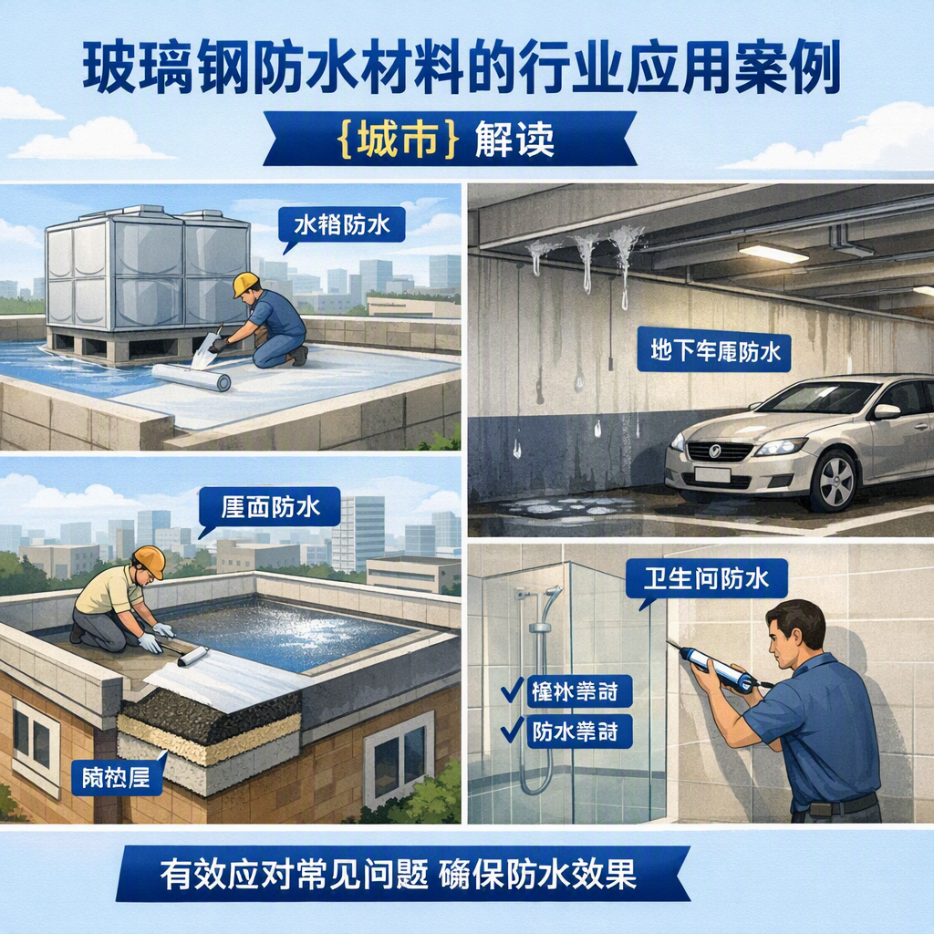 玻璃钢防水材料的行业应用案例,银川解读